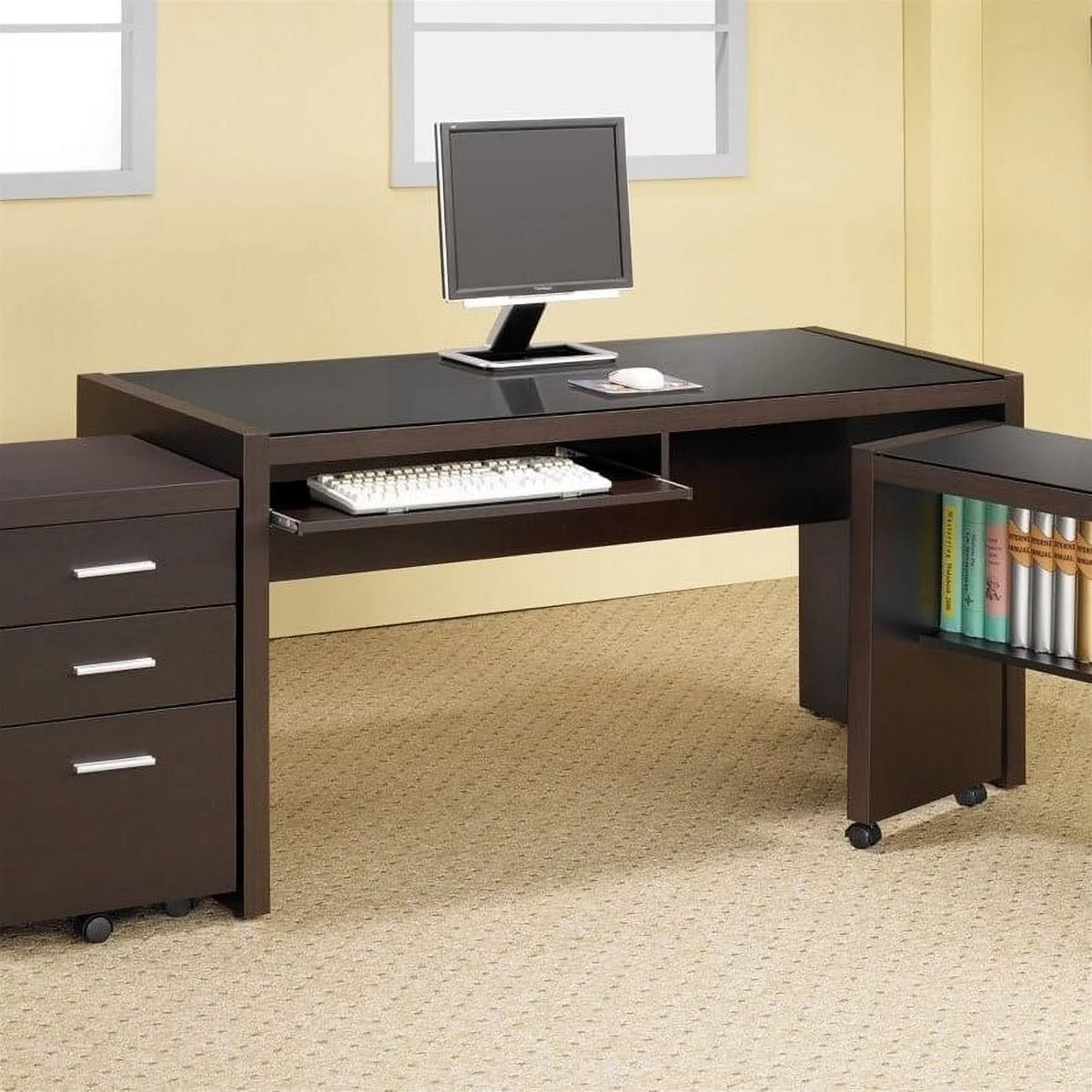 2 Piece Computer Desk and Office Chair Furniture Set Q876
