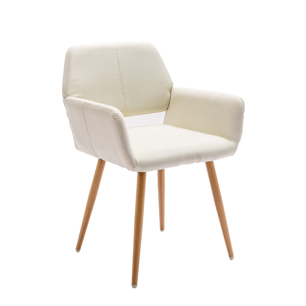Modern Fabric Accent Chair with Metal Legs V260