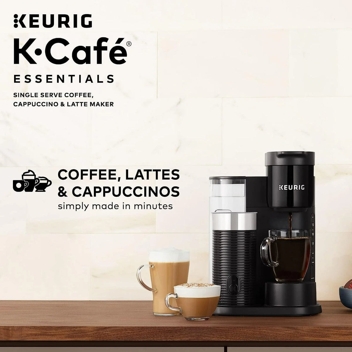 Black Single Serve Coffee, Latte and Cappuccino Maker H5967