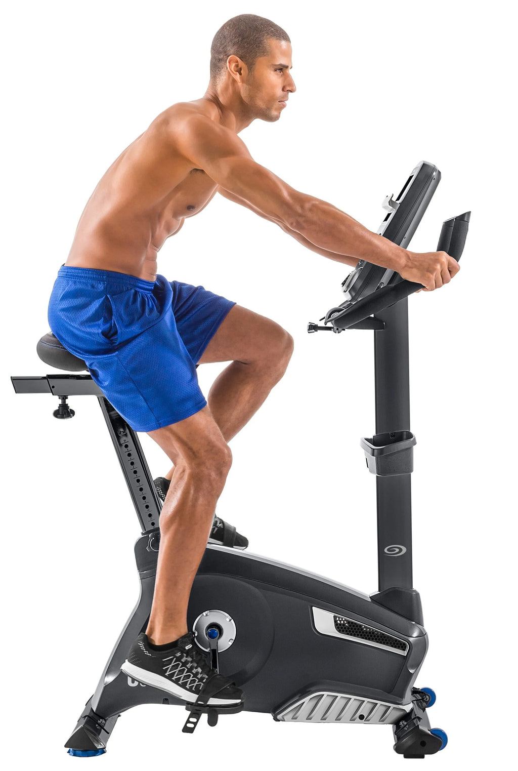 Upright Exercise Bike with Bluetooth Connectivity and 25 Levels of Resistance J69879