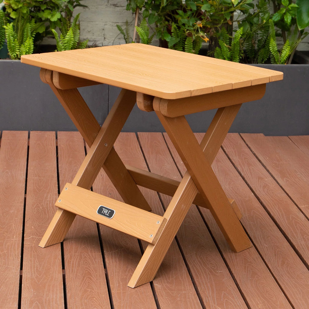 Brown Portable Folding Side Table A74638