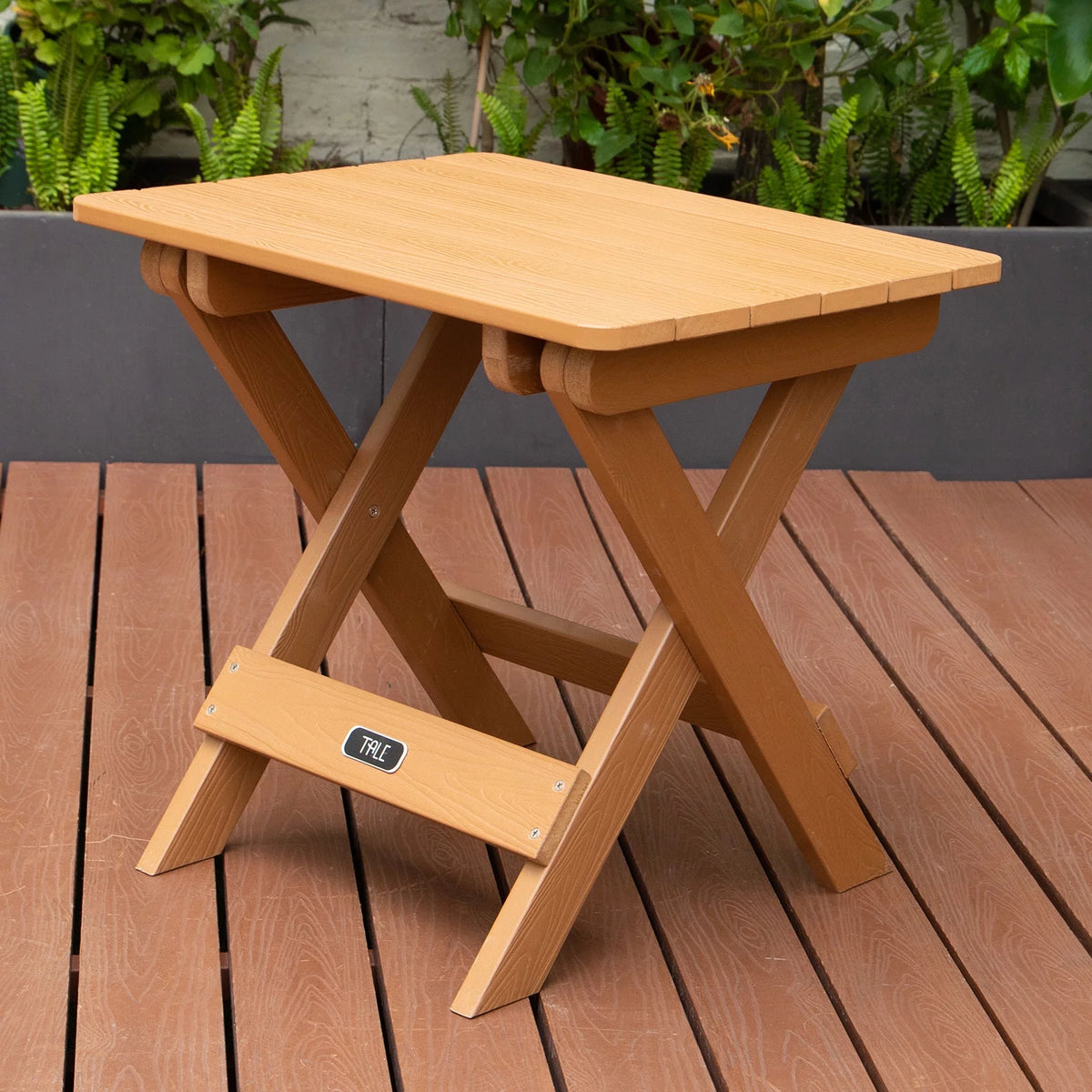 Brown Portable Folding Side Table A74638