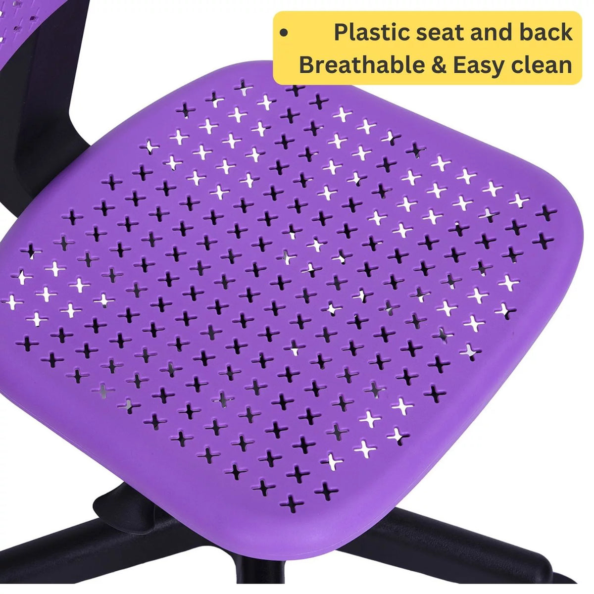 Purple Swivel Task Chair with Lumbar Support I29603