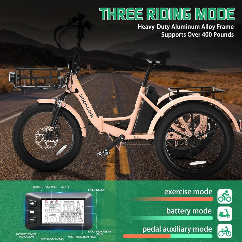350W 36V 7 Speeds Electric Tricycle E891490