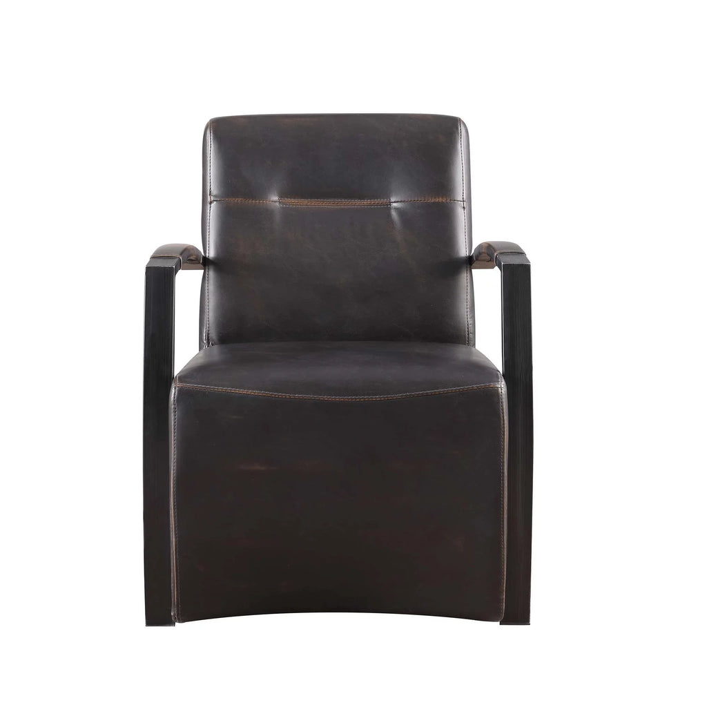 Brown and Grey Accent Chair J135