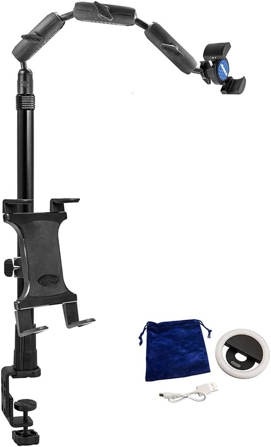Clamp Phone or Camera Stand with Ring Light X182986