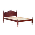 Full Size Solid Wood Panel Platform Bed in Mahogany Z260