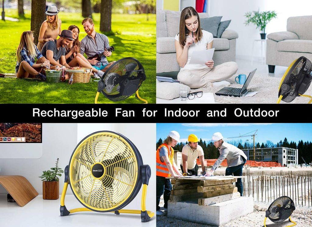 Battery Operated 12 Inch Portable Floor Fan U436