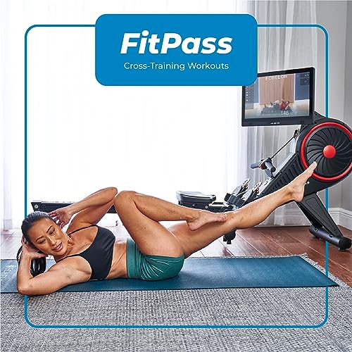 Foldable Rowing Machine with 22” Rotating HD Screen and Soundbar V8608