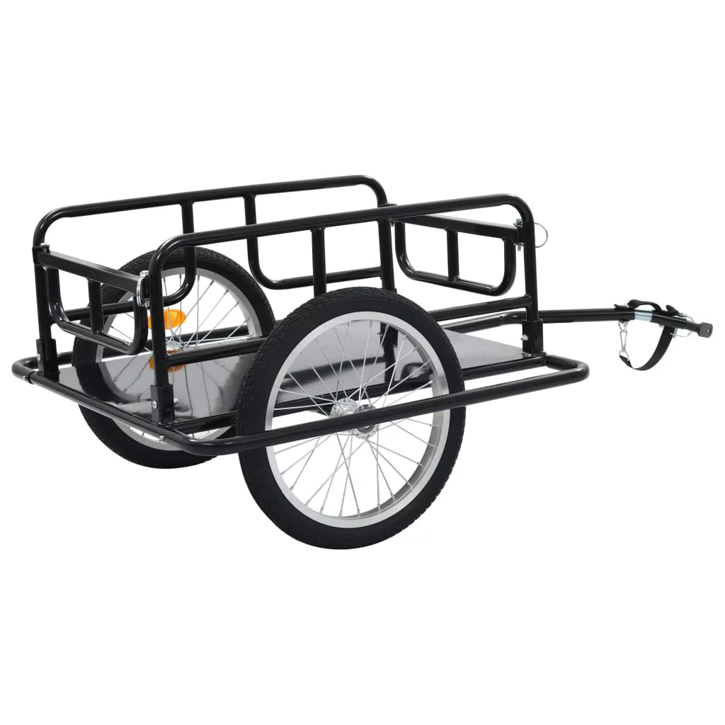 Bike Cargo Trailer Steel Black I933549