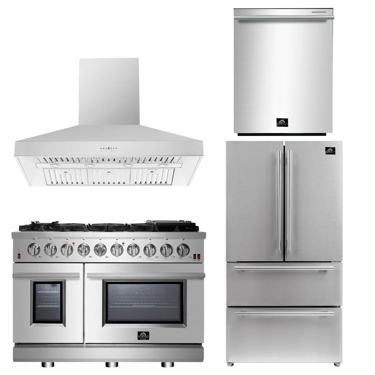 48 Gas Range, Range Hood, 36 Refrigerator, Dishwasher L6433
