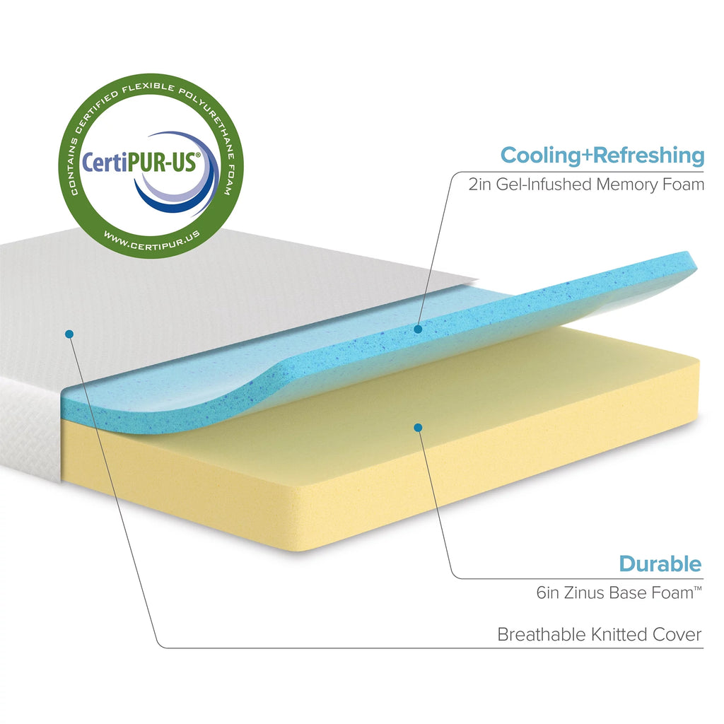 Queen Gel Memory Foam Mattress W974952