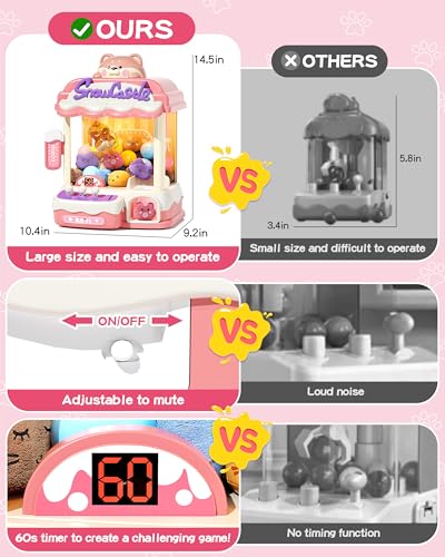 Mini Claw Machine with Music and 35 Mini Toys R388