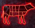 Beef Butcher Neon Sign W48696