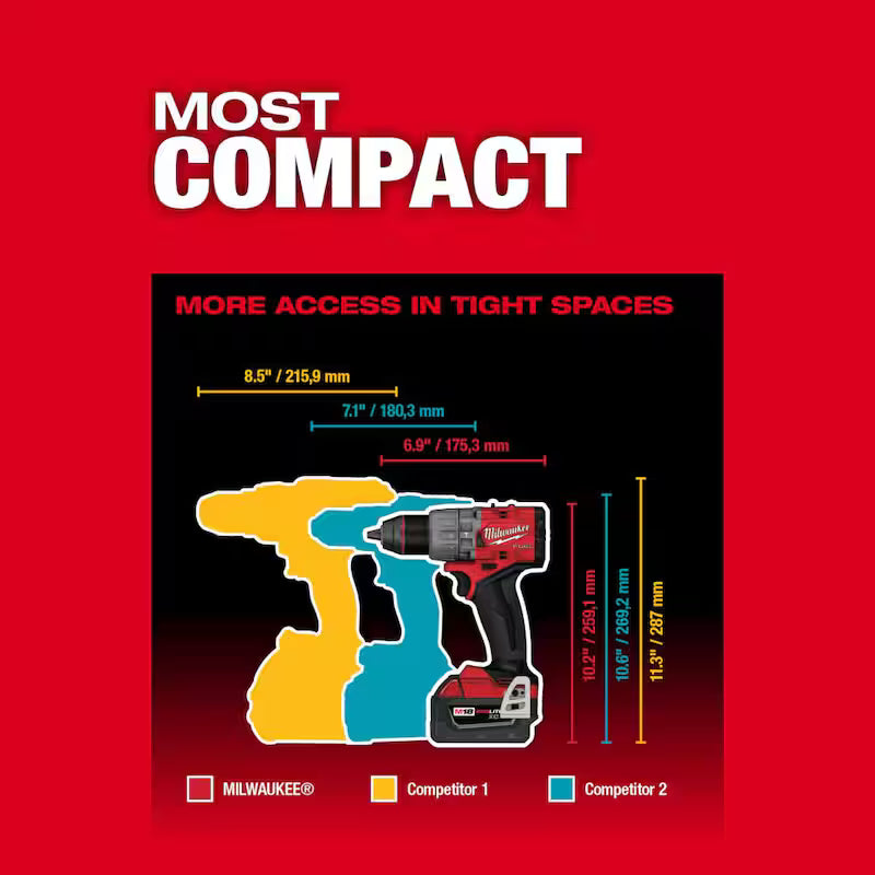 18V Lithium-Ion Brushless Cordless 1/2 in. Hammer Drill/Driver Q616812