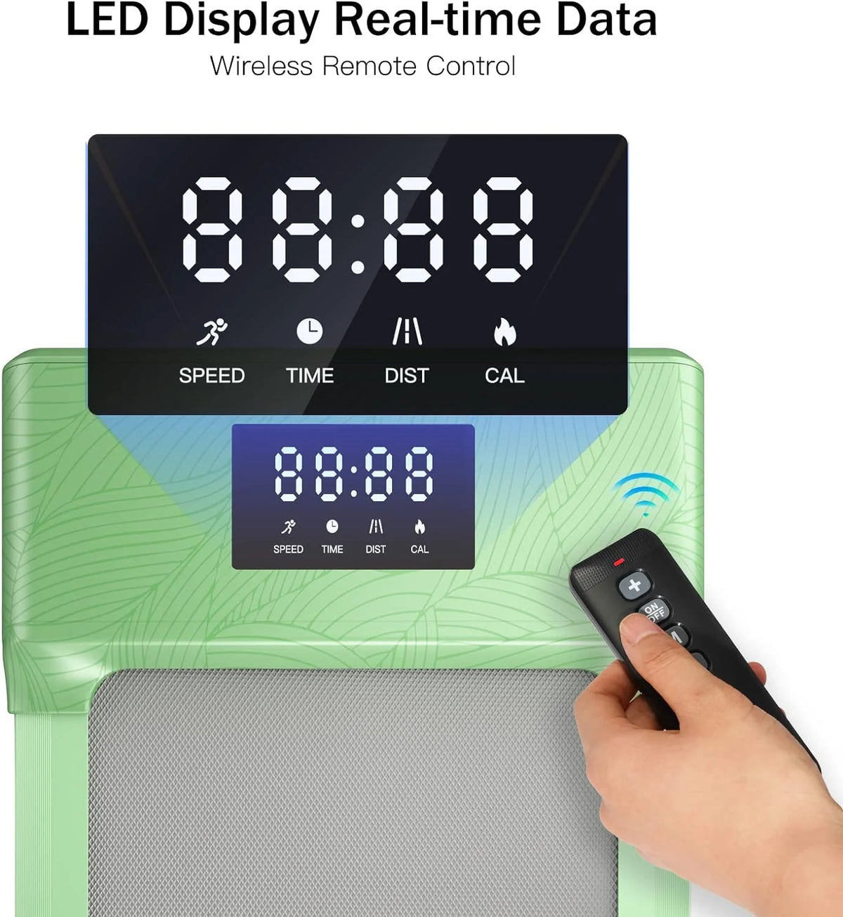 300lb Portable Under Desk Treadmill with Remote Control Z912