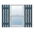 16-1/4 in. x 36 in. Vinyl Board and Batten Shutters Pair Classic Blue W889