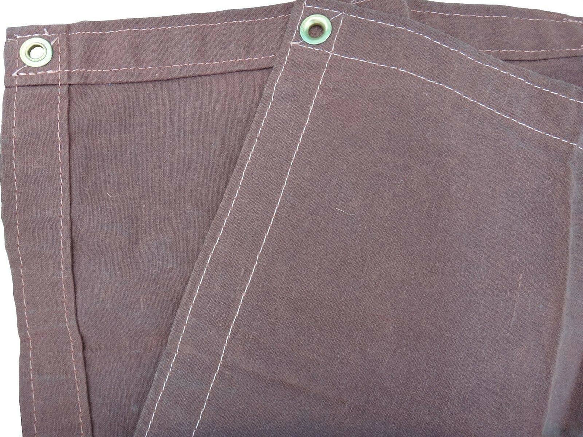 Brown Canvas Tarp Water Resistant 12 oz Q76226