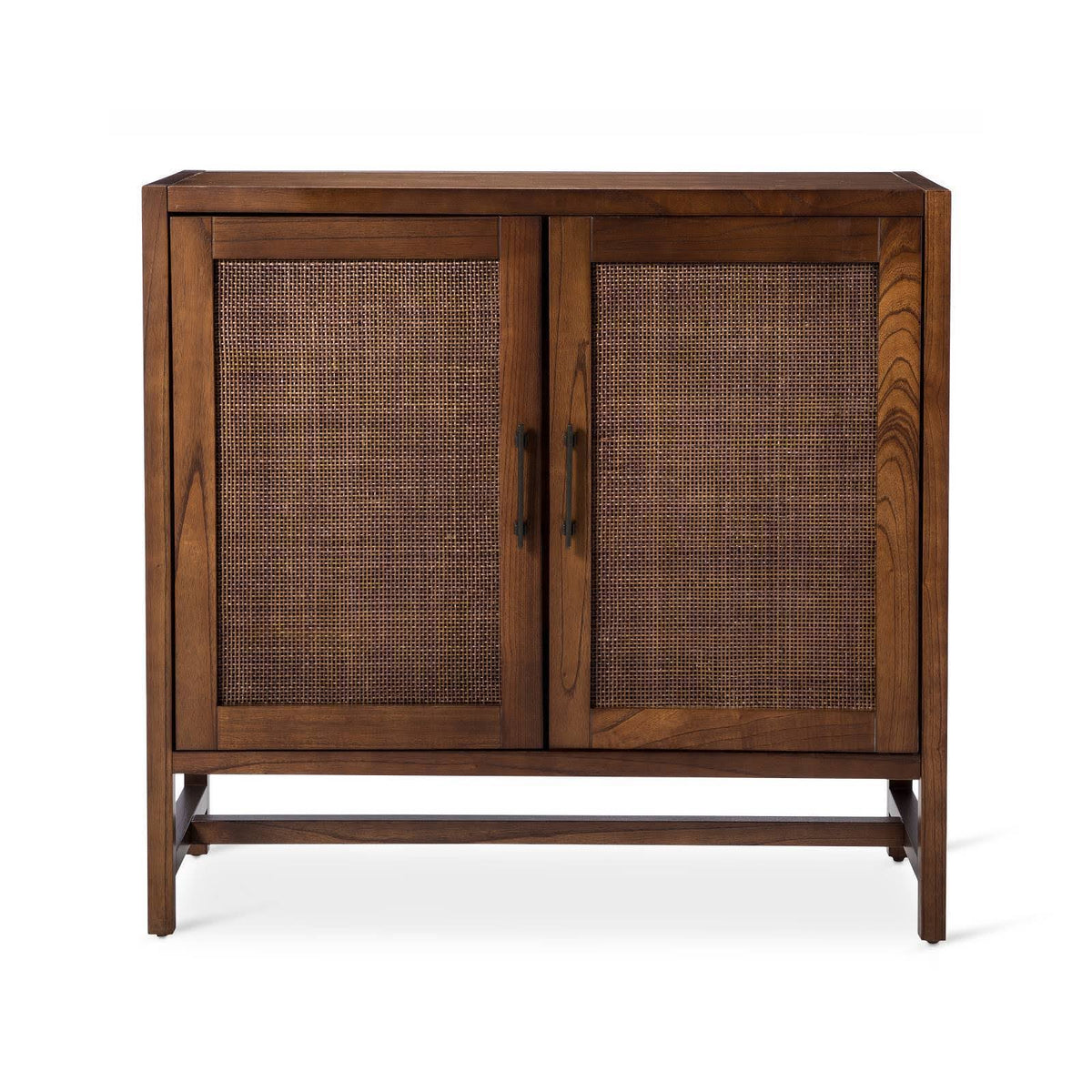 2-Door Wood & Rattan Accent Cabinet O85951