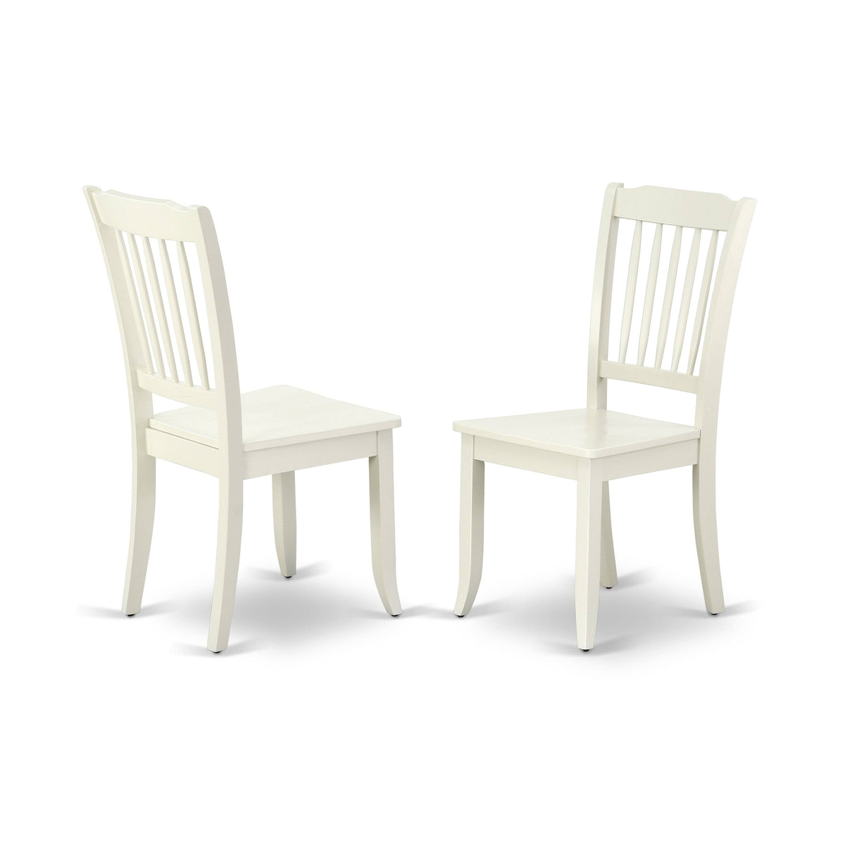5pc Round 36 inch Table and 4 Vertical Slatted Chairs Y41809
