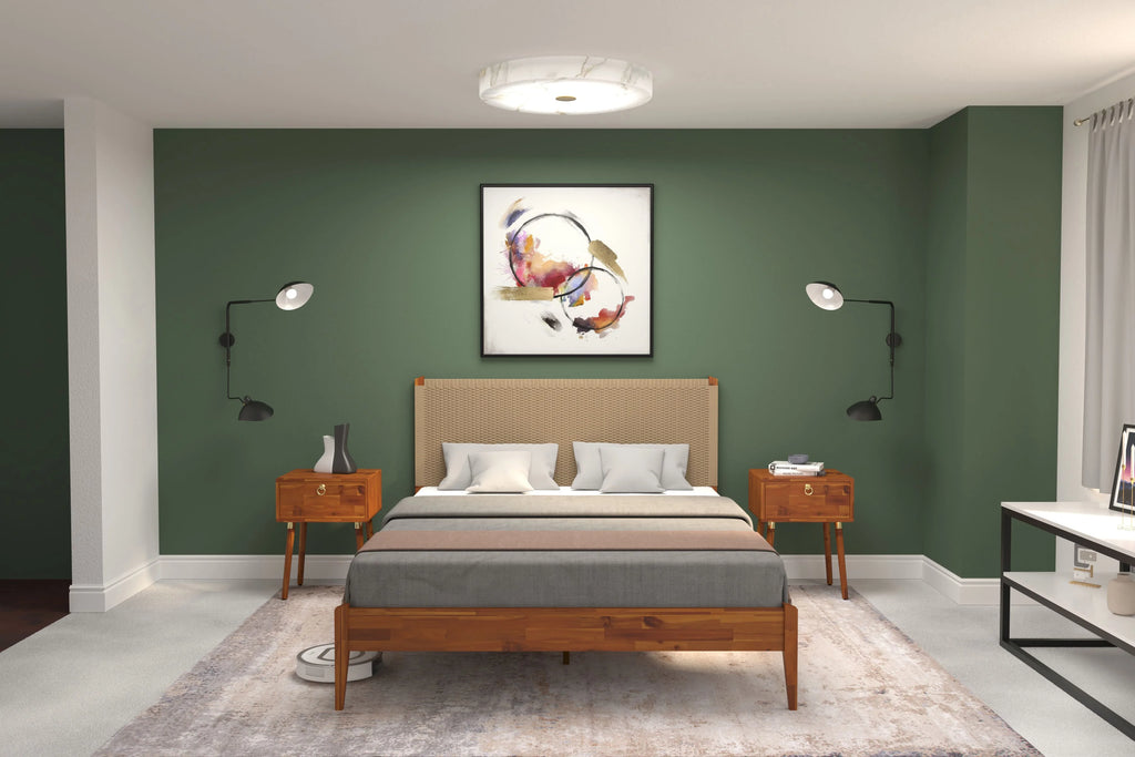 43" Queen Size Solid Wood Bed Frame V880539