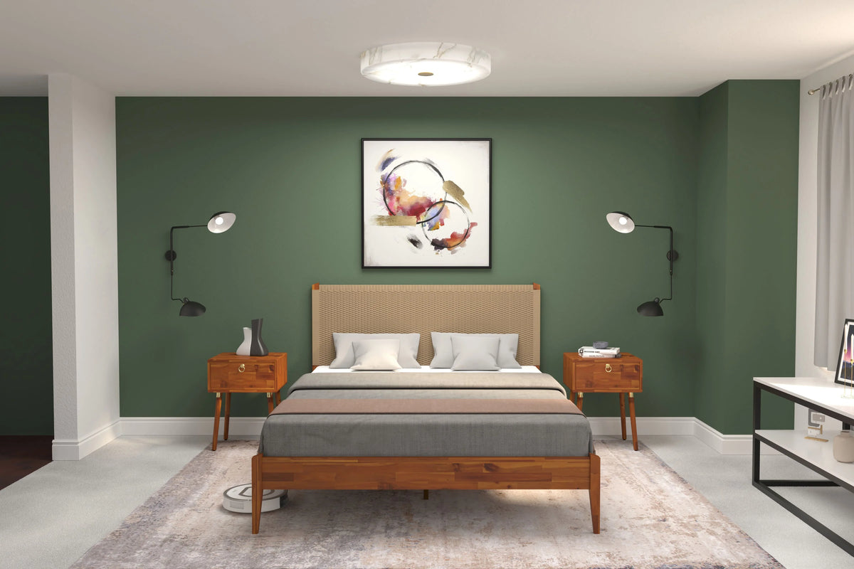 43" Queen Size Solid Wood Bed Frame V880539