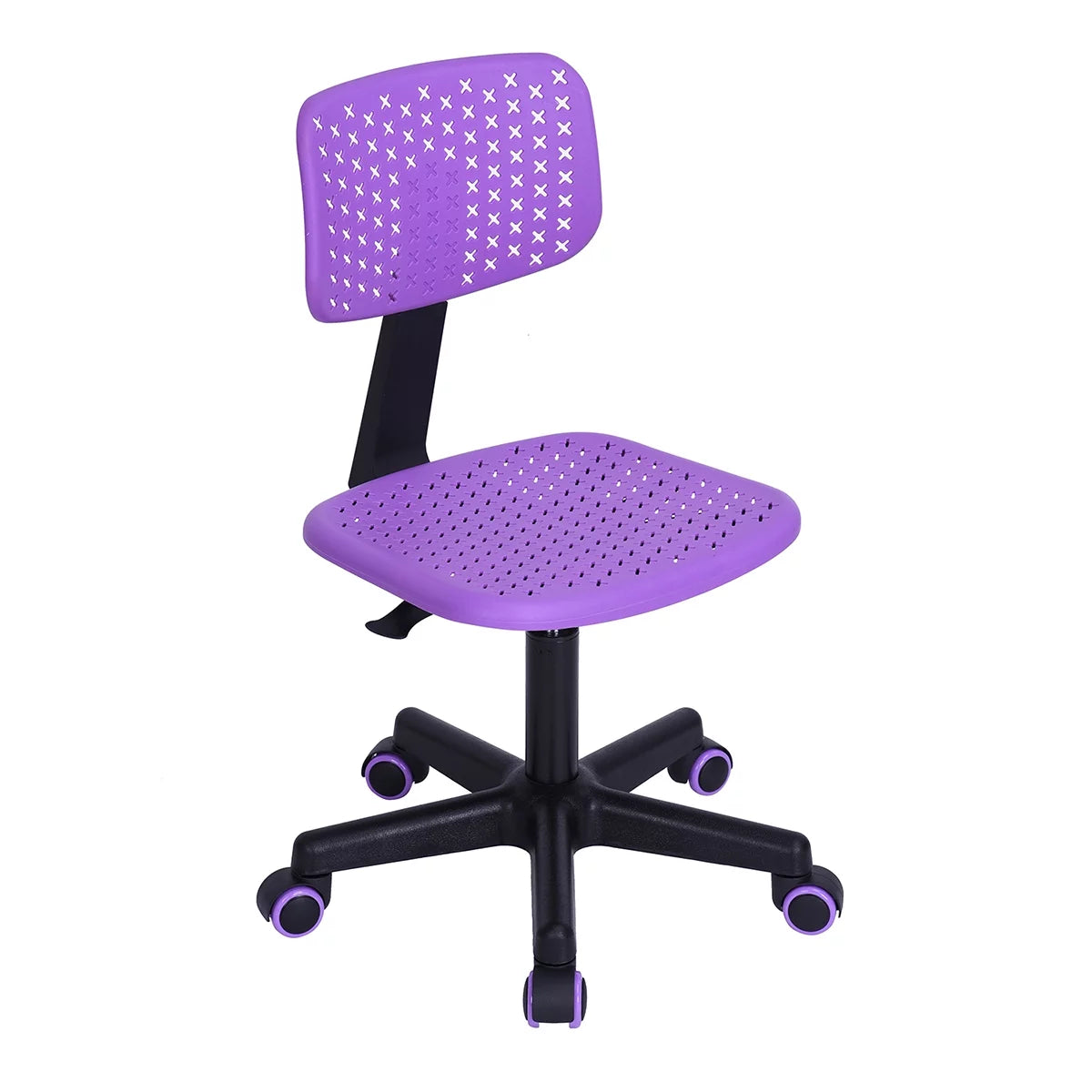 Purple Swivel Task Chair with Lumbar Support I29603