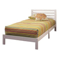 White Twin Platform Bed J274