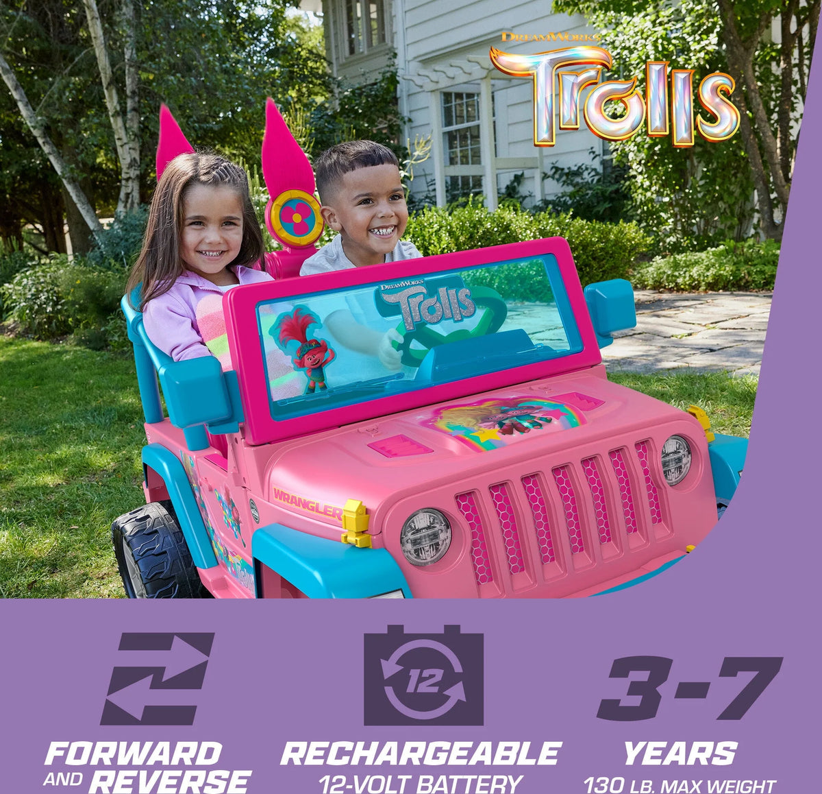 Jeep Wrangler Ride-On Toy Vehicle With Sounds Y7026