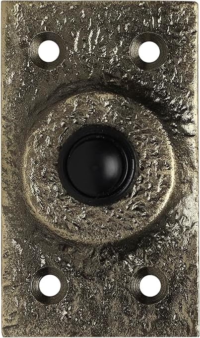 Black Powder Coated Iron Doorbell R4560