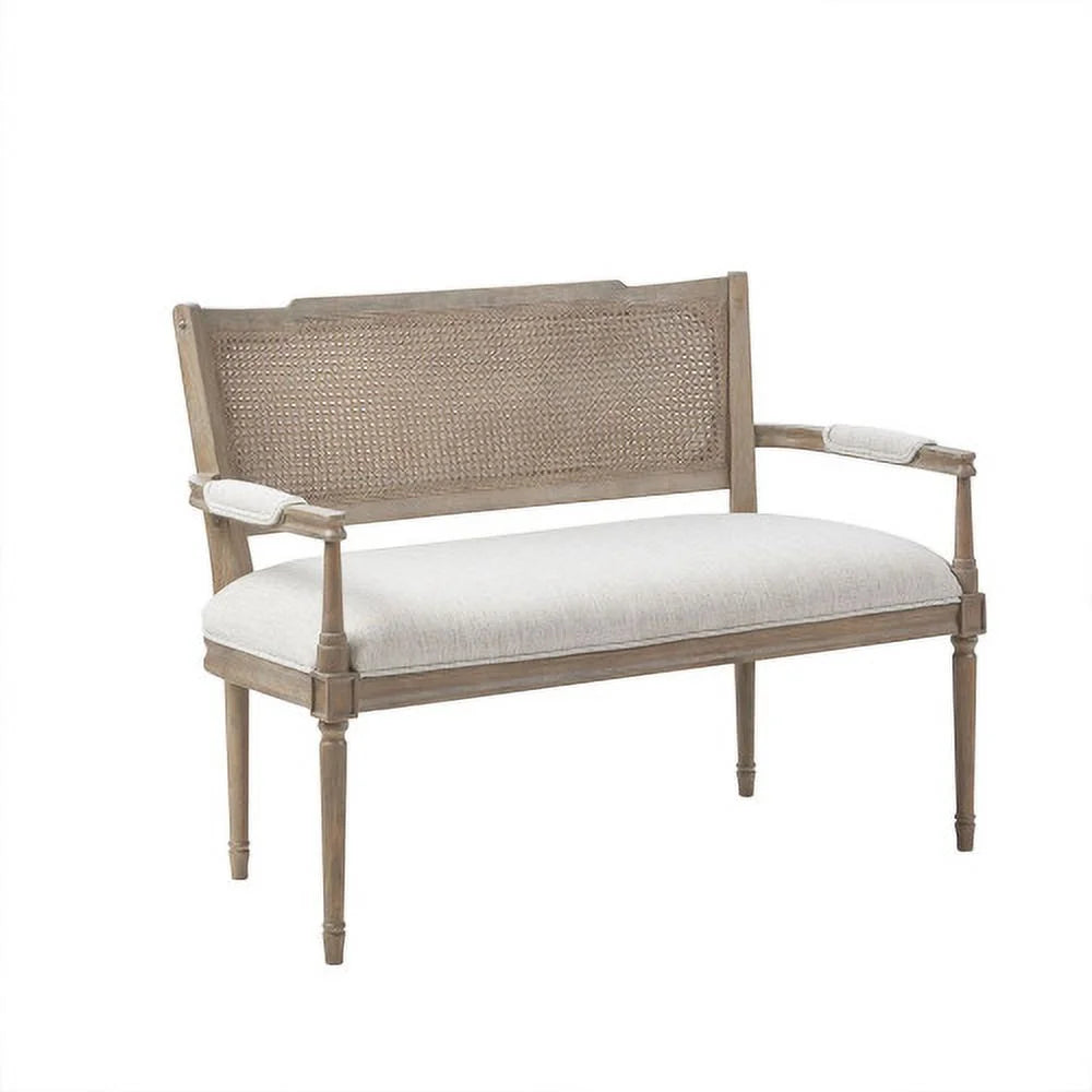 Beige Polyester Loveseat S186088