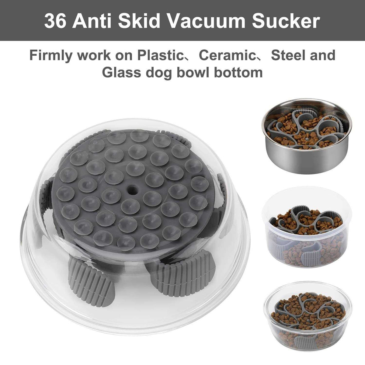 Silicone Spiral Slow Feeder Dog Bowl H1345