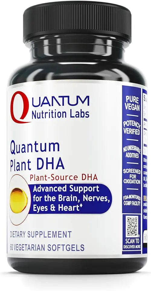 Vegan Non-GMO DHA Omega 3 60 Vegetarian Softgel Capsules U388914