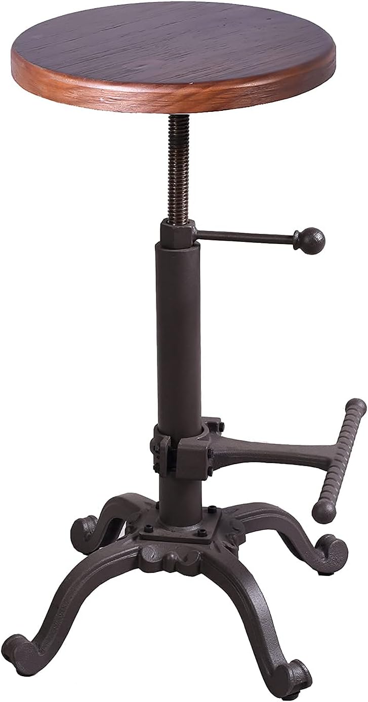 Rustic Swivel Adjustable 22-26 Bar Stool N521