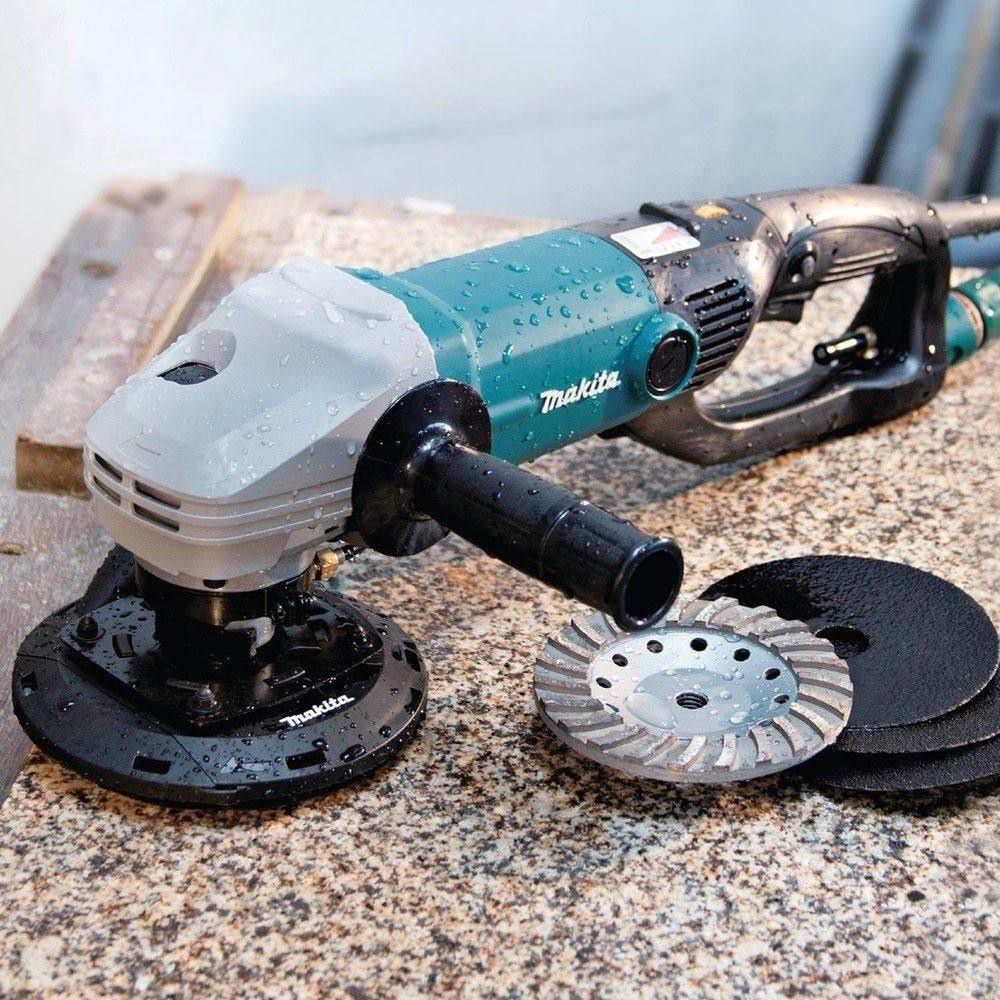 5 in. Electronic Stone Polisher with Splash Guard B63485