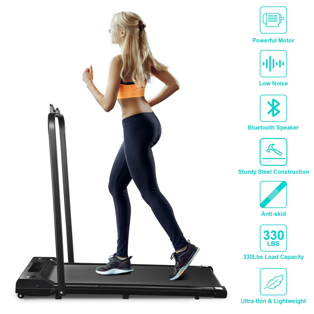 Foldable 2 in 1 Treadmill 1.5 HP H417906