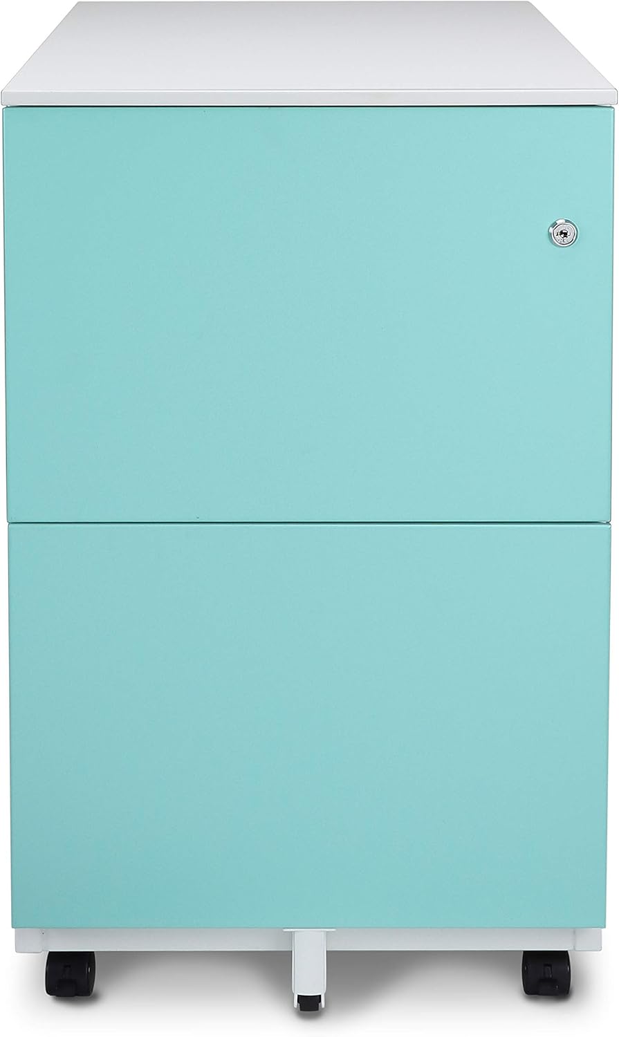 3-Drawer Metal Mobile File Cabinet with Lock B282