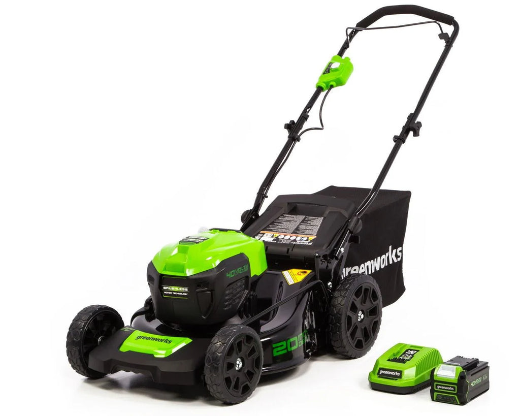 40V 20 Brushless Push Lawn Mower with 4.0 Ah Battery & Quick Charger A684213