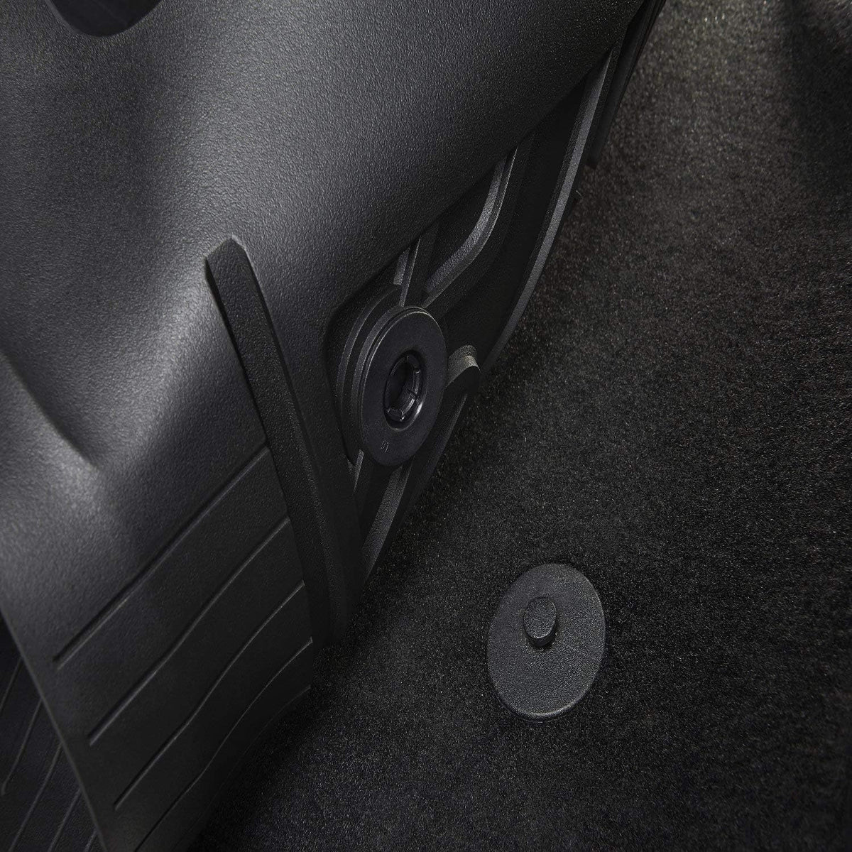 Black TPE All Weather Floor Mats Full Set J3536