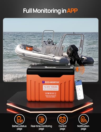 12V 100AH LiFePO4 Lithium Battery with Bluetooth T191