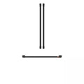 French Door Refrigerator Handle Kit in Flat Black B2777