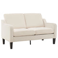 Beige Mid-century Modern Loveseat Y9896