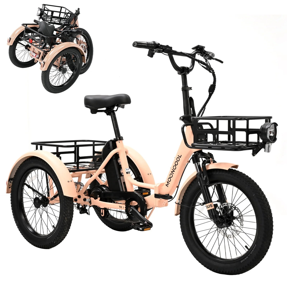 350W 36V 7 Speeds Electric Tricycle E891490