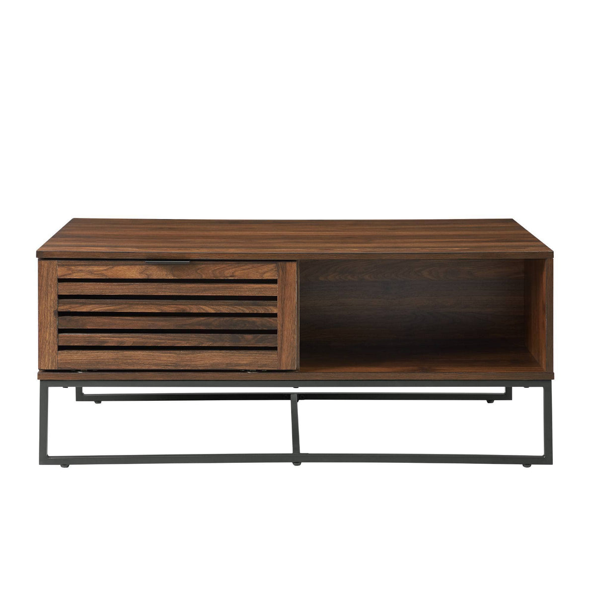 Dark Walnut Slat Door Coffee Table R80567