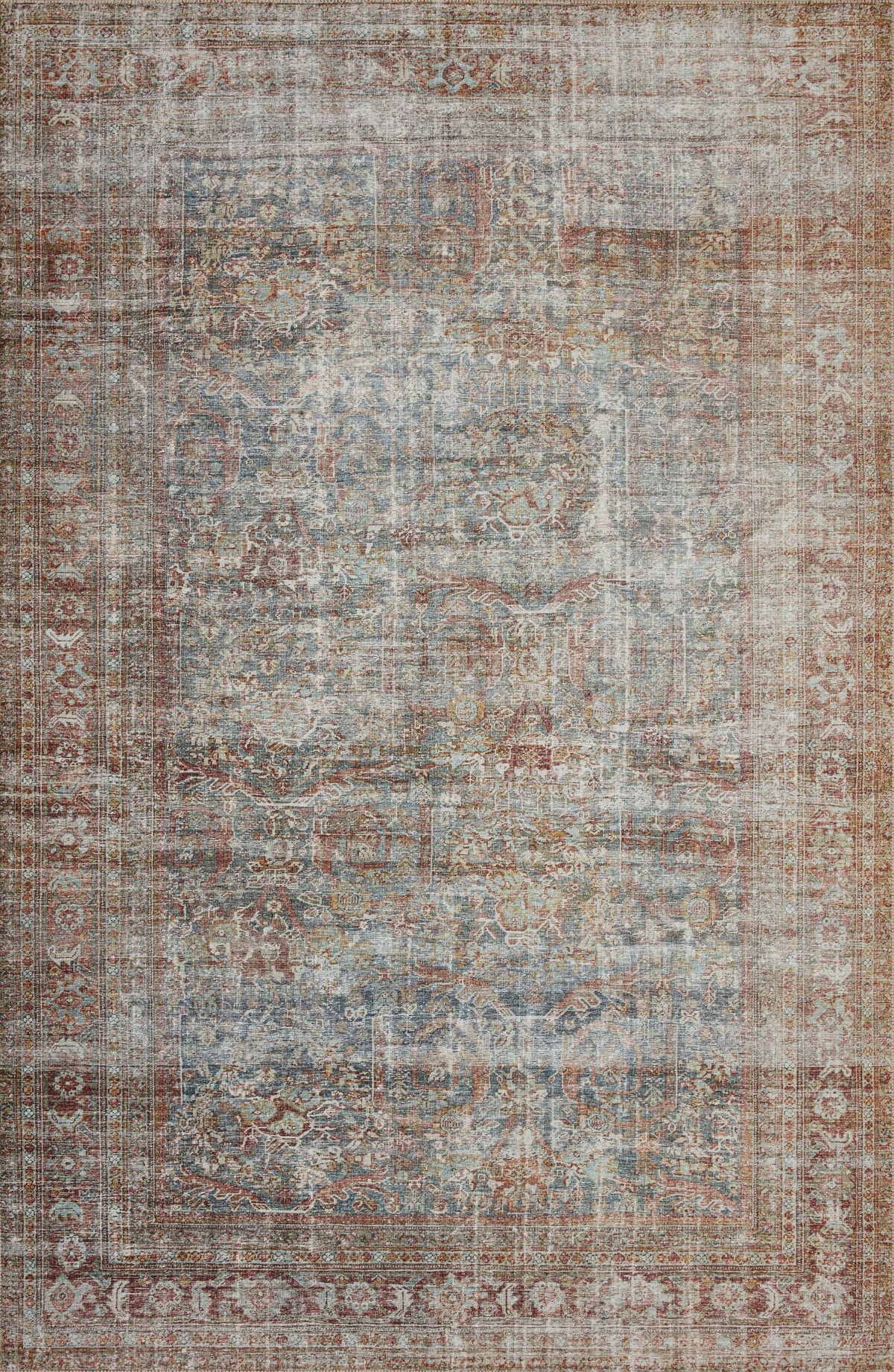 Lagoon Brick 7'6 x 9'6 Rug J753