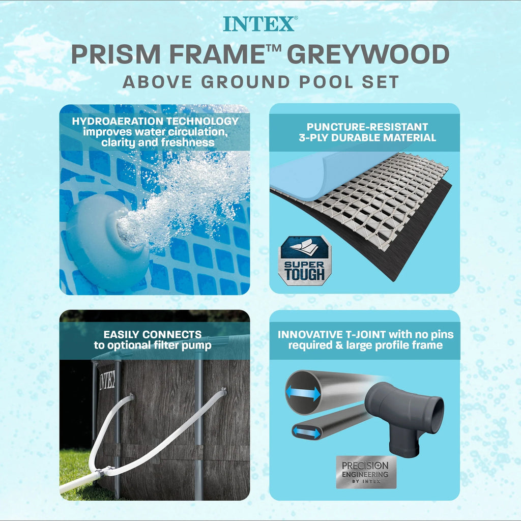 18' x 48 Above Ground Swimming Pool Set X841016