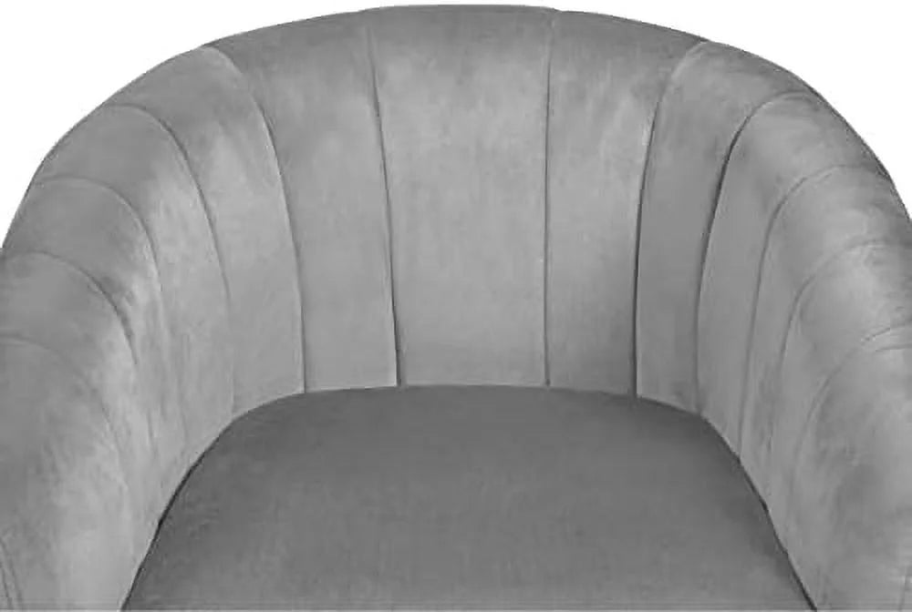 Sherpa Accent Chair with Gold Metal Legs N456