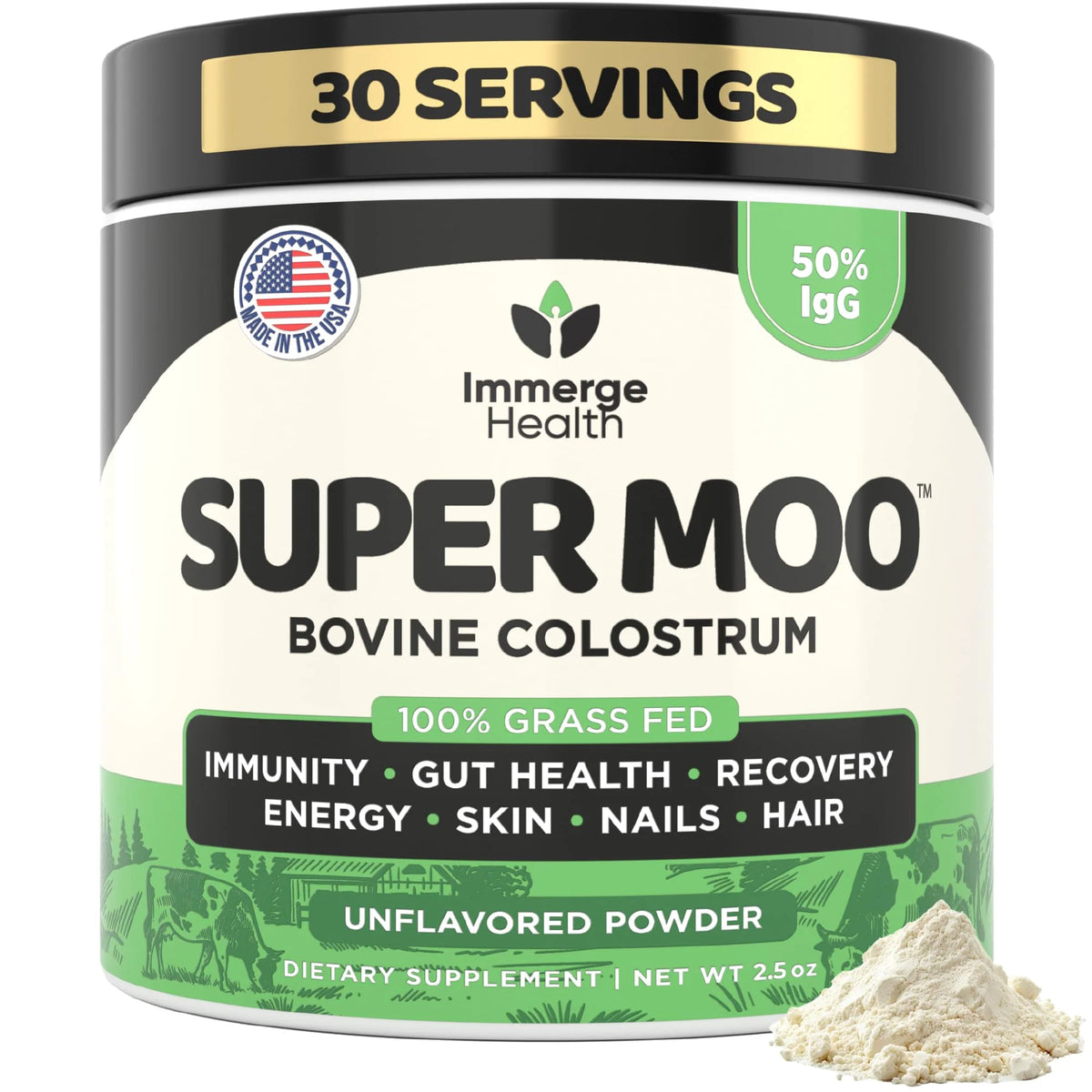 Grass Fed Bovine Colostrum Powder Supplement I261