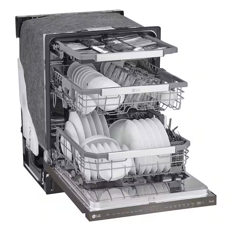 24 in. Black Stainless Steel Smart Dishwasher X515