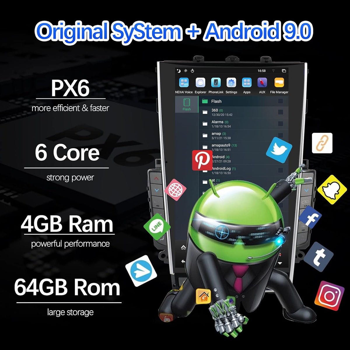 Android Car Radio with Touch Screen O72803